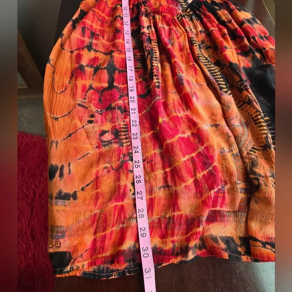GreaterGood Boho Tie Dye Sleeveless Tunic Top - XL - 100% Viscose - Picture 4 of 7